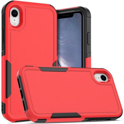 [CS] Étui rigide double couche Armor Rubber Armor Bumper pour iPhone XR, rouge