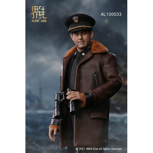 IMAGINATION HOBBY  Wwii Us Destroyer Commander 1:6 Scale Figure Alert Line Al100033 In Navy
