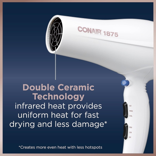 Conair Double Ceramic Hair Dryer - White