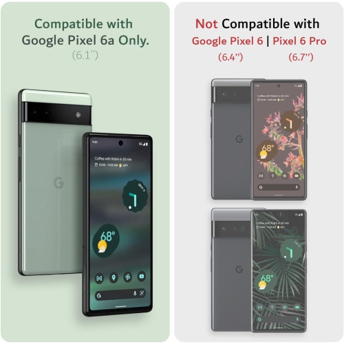 Étui MergeGrip de TUDIA pour Pixel 6a de Google de qualité militaire - Vert pin