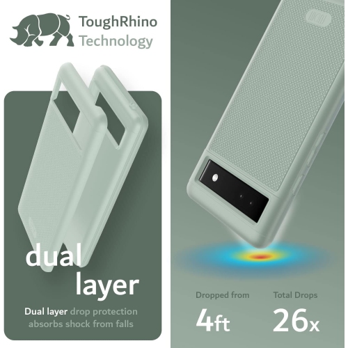 Étui MergeGrip de TUDIA pour Pixel 6a de Google de qualité militaire - Lys verts