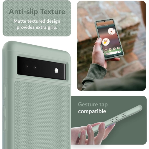 Étui MergeGrip de TUDIA pour Pixel 6a de Google de qualité militaire - Lys verts