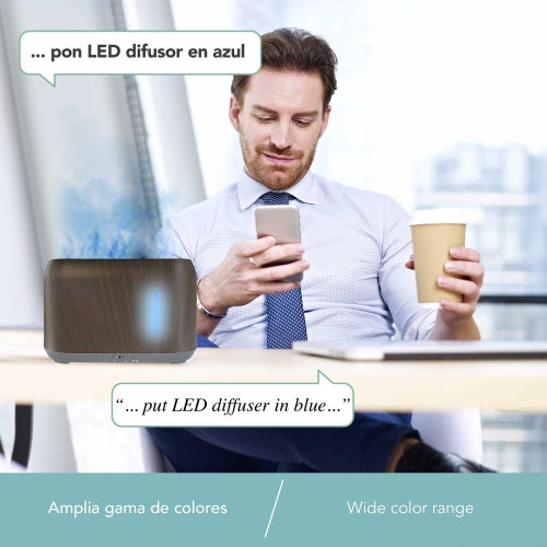 Lloyd's Smart Aroma Diffuser, 240ml 3 in 1 Aromatherapy Essential Oil Diffuser, Night Lamp with Relaxing Sounds, Vaporizer Humidifier, Compatible