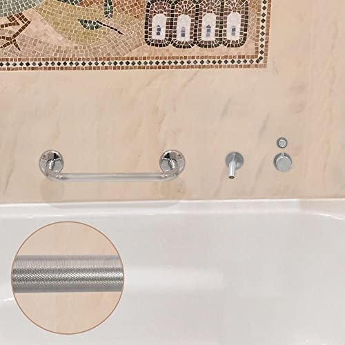 Pluviah Bathroom Grab Bar Handle for Seniors Anti Slip Safety Grip for Shower, Toilet, Tub, Handicap, Elderly, Injury, Kid, Senior Assist Bath Handle