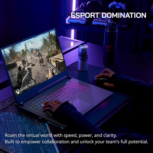 ASUS ROG Strix G17 Gaming Laptop, 17.3" QHD 240Hz Display, AMD Ryzen 9-7845HX, NVIDIA GeForce RTX 4060 GPU, 1TB SSD, 32GB DDR5 RAM, Windows 11 Pro,