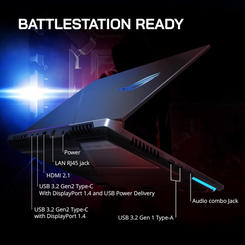 ASUS ROG Strix G17 Gaming Laptop, 17.3" QHD 240Hz Display, AMD Ryzen 9-7845HX, NVIDIA GeForce RTX 4060 GPU, 2TB SSD, 64GB DDR5 RAM, Windows 11 Pro,