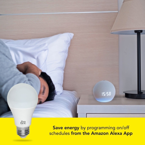 WiFi LED Dimmable Smart Light Bulbs - Smart Bulb Compatible with Alexa, 806 Lumens, Easy to Set Up, Energy Saver for 2.4 GHz Networks - Multicolor +