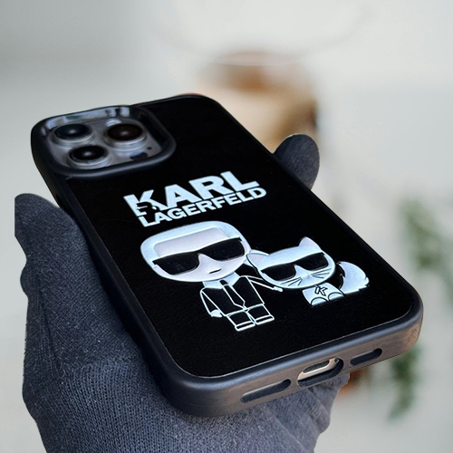 Étui monogramme en cuir de qualité supérieure pour iPhone 14 Pro