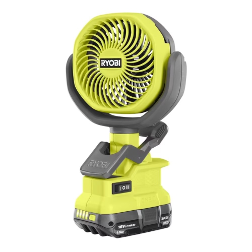 RYOBI 18V ONE+ Cordless 4-inch Clamp Fan