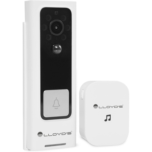 Lloyd's Advanced Video Doorbell Camera Wireless Outdoor Security with Rechargeable Battery, 2-Way Audio, Full HD 1080P, Supports Night Vision &
