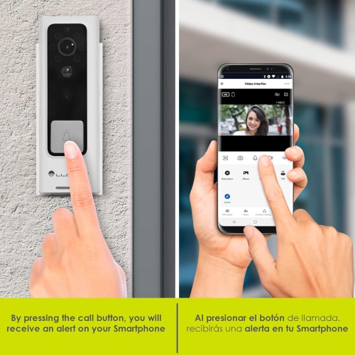 Lloyd's Advanced Video Doorbell Camera Wireless Outdoor Security with Rechargeable Battery, 2-Way Audio, Full HD 1080P, Supports Night Vision &