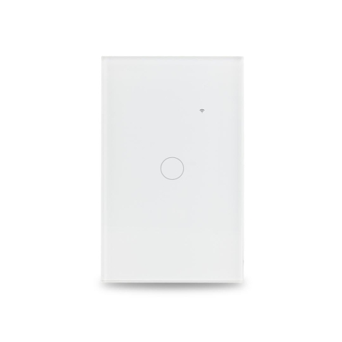 Lloyd's Smart WiFi Switch, Compatible with Alexa and Google Home, 100-240 V~ 50/60 Hz, 15 A, Tempered Glass, Color: White.