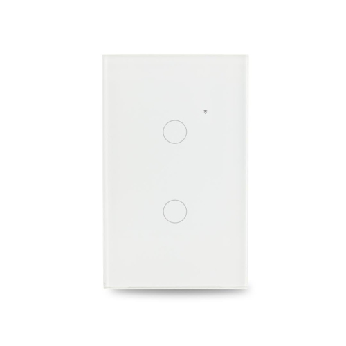 Lloyd's Smart WiFi Switch, Compatible with Alexa and Google Home, 100-240 V~ 50/60 Hz, 15 A, Tempered Glass, Color: White.