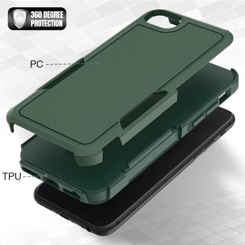 XCRS Apple iPhone SE 3rd Generation / iPhone SE 2nd Generation / iPhone 7/ iPhone 8 Case Dual Layered Comm Rugged, Heavy Duty, Tuff Cover