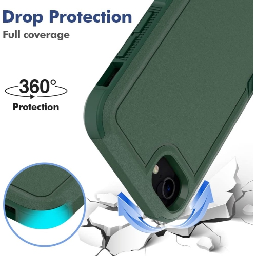 XCRS Apple iPhone SE 3rd Generation / iPhone SE 2nd Generation / iPhone 7/ iPhone 8 Case Dual Layered Comm Rugged, Heavy Duty, Tuff Cover