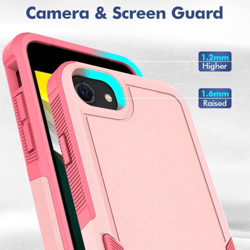 XCRS Apple iPhone SE 3rd Generation / iPhone SE 2nd Generation / iPhone 7/ iPhone 8 Case Dual Layered Comm Rugged, Heavy Duty, Tuff Cover