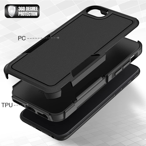 XCRS Apple iPhone SE 3rd Generation / iPhone SE 2nd Generation / iPhone 7/ iPhone 8 Case Dual Layered Comm Rugged, Heavy Duty, Tuff Cover