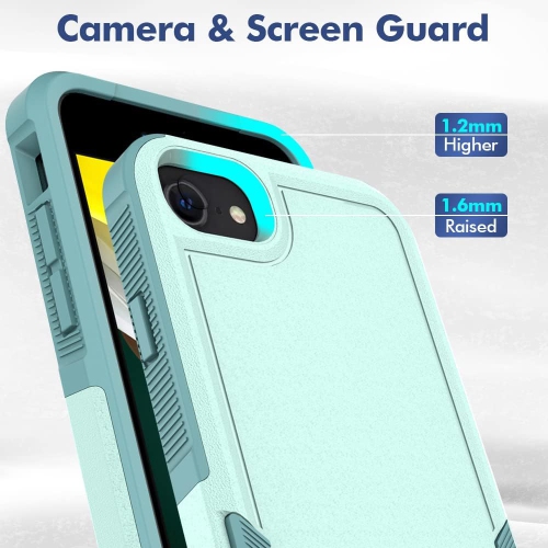 XCRS Apple iPhone SE 3rd Generation / iPhone SE 2nd Generation / iPhone 7/ iPhone 8 Case Dual Layered Comm Rugged, Heavy Duty, Tuff Cover