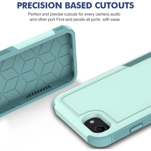 XCRS Apple iPhone SE 3rd Generation / iPhone SE 2nd Generation / iPhone 7/ iPhone 8 Case Dual Layered Comm Rugged, Heavy Duty, Tuff Cover