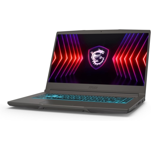 Portable de jeu HD intégrale B12U mince 15,6 po de MSI à processeur Core i5-12450H d'Intel, carte graphique GeForce RTX 2050 de NVIDIA, disque SSD