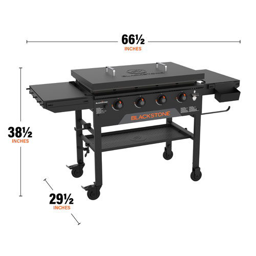 Blackstone Omnivore 2212 38000 BTU Propane Griddle Cooking Station with Hard Cover