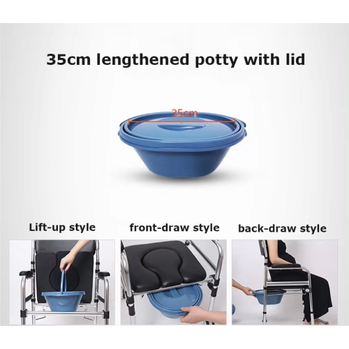 Multifunctional Portable Commode with Wheel