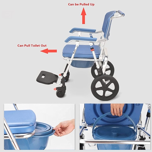 Shower Commode, Rolling Bedside Commode