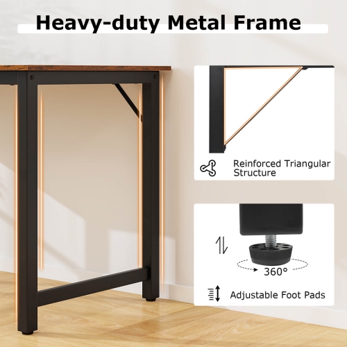 Costway Set of 4 63" Large Computer Desk Writing Workstation Conference Table Home Office