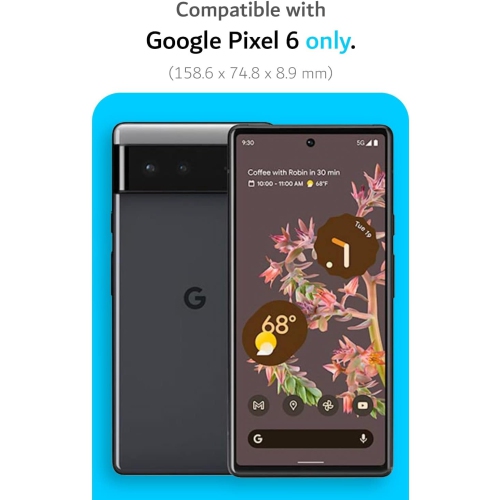 TUDIA Merge Google Pixel 6 Case Dual Layer - Metallic Slate