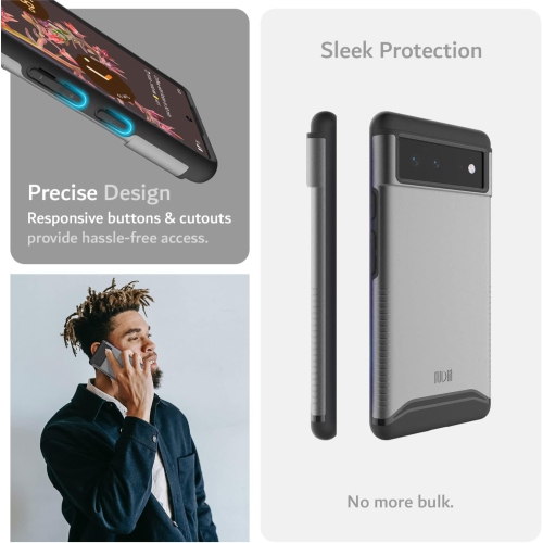 TUDIA Merge Google Pixel 6 Case Dual Layer - Metallic Slate