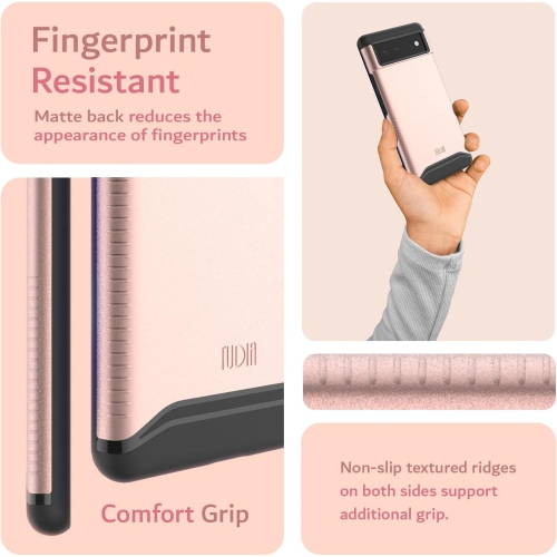 TUDIA Merge Google Pixel 6 Case Dual Layer - Rose Gold