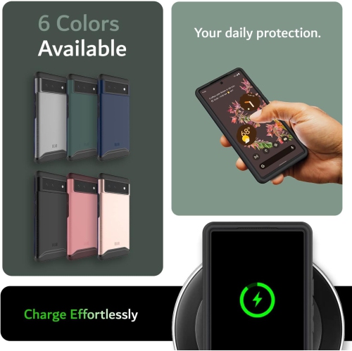 TUDIA Merge Google Pixel 6 Case Dual Layer - Hunter Green