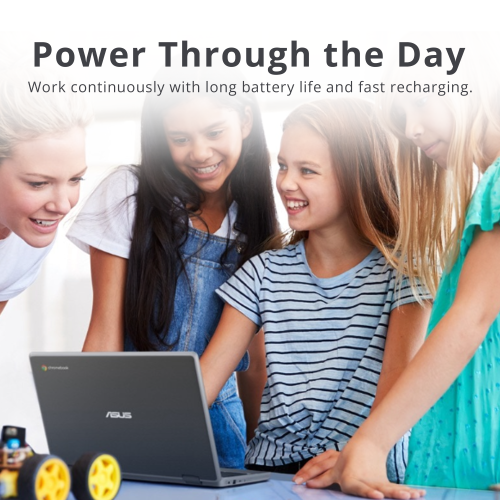 ASUS Rugged Chromebook YZ182, 11.6" HD Anti-glare Display, Intel Celeron N5100, 32GB eMMC, 8GB LPDDR4X, Full-size Keyboard, Webcam, WIFI 6,