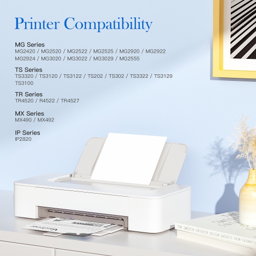 Valuetoner Replacement for Ink Cartridges 245 and 246 Pg-245Xl Cl-246Xl PG-243 CL-244 Compatible with TR4520 MX492 MX490 MG2420 MG2520