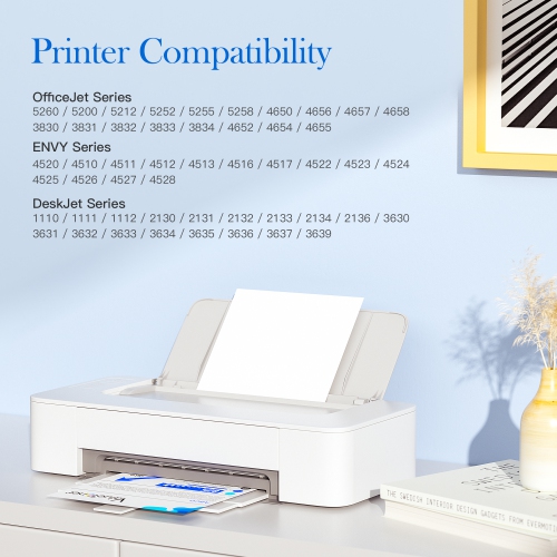 Cartouche d’encre de rechange Valuetoner pour HP 63 XL 63XL pour Envy 4512 Officejet 3830 4655 5252 Deskjet 2132 3630, remise à neuf (excellente