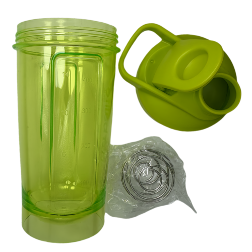 New life Portable Shaker Bottle Green 400ml