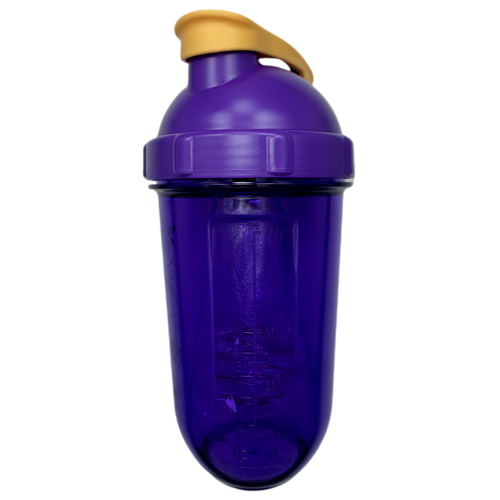 Bouteille mélangeuse portative New Life, violet 500 ml