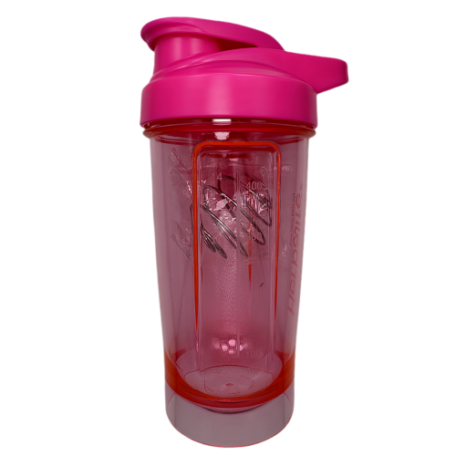 Bouteille mélangeuse portative New Life, rose 400 ml