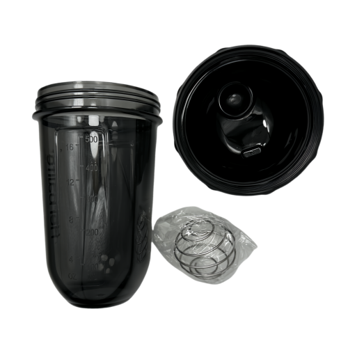 New life Portable Shaker Bottle Black 500ml