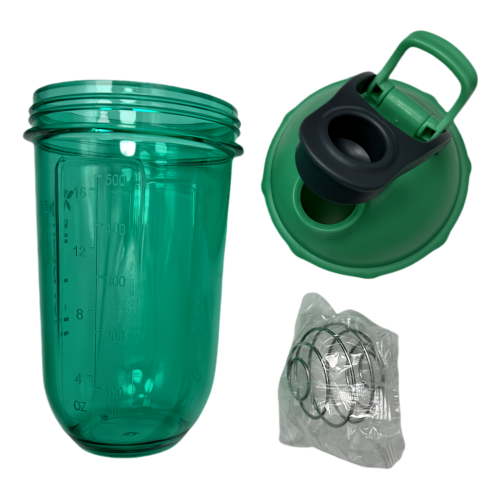 New life Portable Shaker Bottle Green 500ml