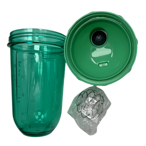 New life Portable Shaker Bottle Green 500ml