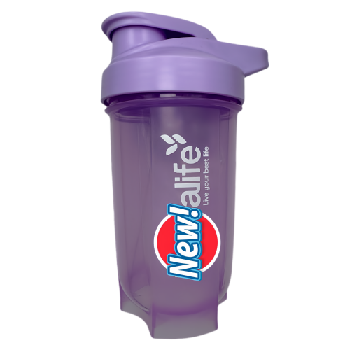 New life Portable Shaker Bottle Purple 500ml