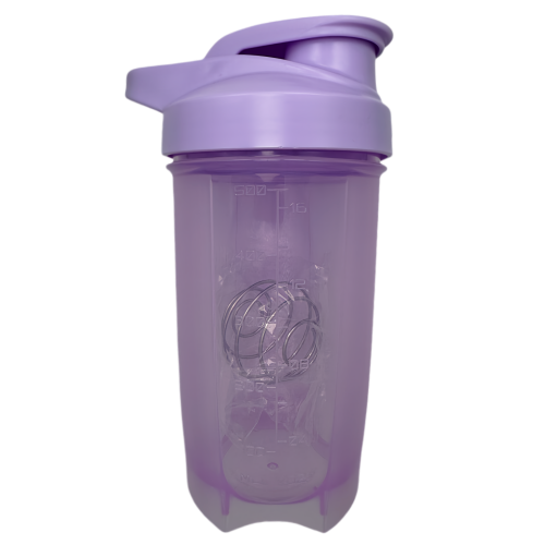 Bouteille mélangeuse portative New Life, violet 500&nbsp;ml