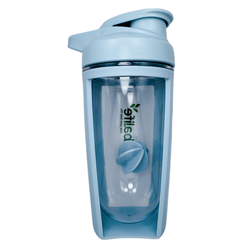 Bouteille mélangeuse portative 500 ml bleue New Life