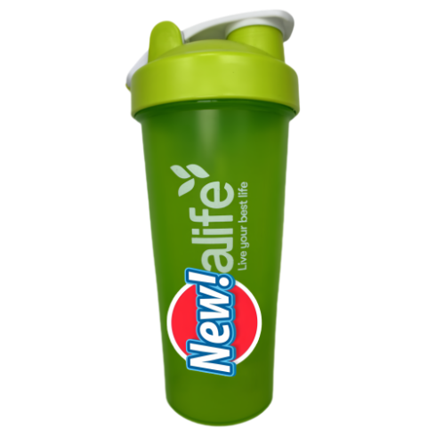 New life Portable Shaker Bottle Green 600ml