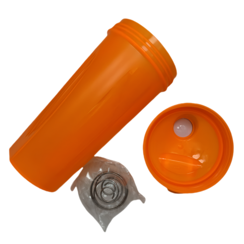 New life Portable Shaker Bottle Orange 600ml