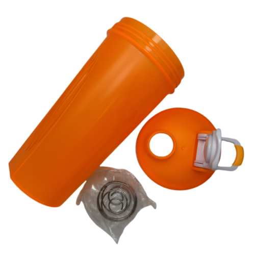 New life Portable Shaker Bottle Orange 600ml