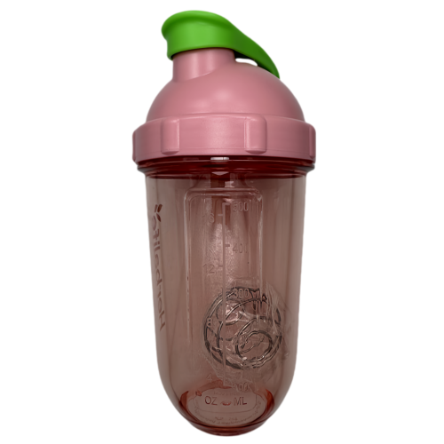 Bouteille mélangeuse portative New Life, rose 500 ml