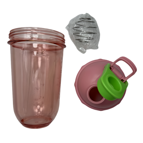 Bouteille mélangeuse portative New Life, rose 500 ml