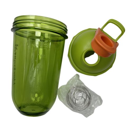 Bouteille mélangeuse portative New Life 500 ml vert fruits